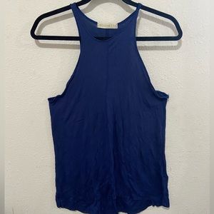 Mouchette: Royal Blue Halter Tank